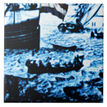 Vintage Delfts blauw van de Schepen van Amsterdam  Geboortetegeltje