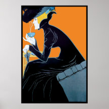 Vintage Druk van het Poster van de Jugendstil de T