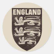 Vintage Engeland Ronde Stickers