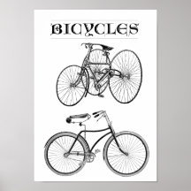 Vintage Fietsen Plaat