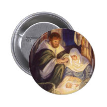 Vintage Godsdienstige Kerstmis, Geboorte van Chris Speldje