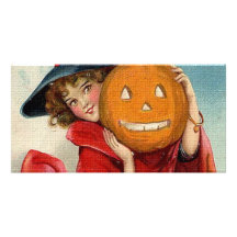Vintage Halloween Fotokaarten