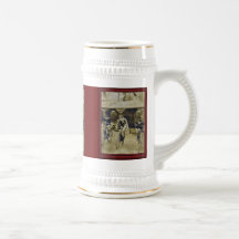 Vintage illustratie - ras Bicyle Koffie Mokken