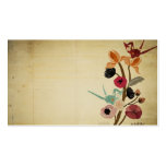 Vintage Japans bloemenVisitekaartje