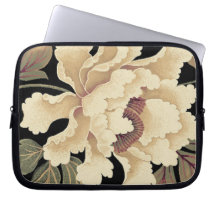 Vintage Japanse Bloem Computer Sleeve Hoesje