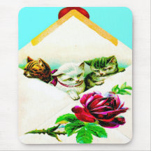 VINTAGE KATJES IN ENVELOP MOUSEPAD MUIS MAT