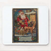 Vintage Kerstmis Muis Matten