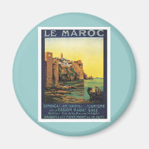 Vintage Le Maroc Marokko Magneten