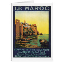 Vintage Le Maroc Marokko Wenskaarten