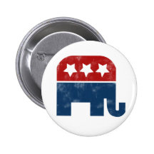 Vintage logo GOP Speldbuttons