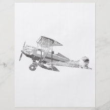 vintage luchtvliegtuig persoonlijke folder
