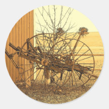 Vintage Maine Ronde Sticker