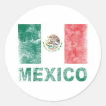 Vintage Mexico Ronde Sticker