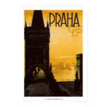 Vintage Praha Poster posters