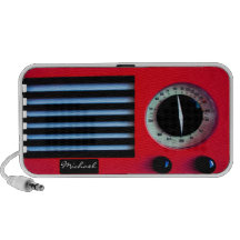 Vintage RadioRood iPhone Luidspreker