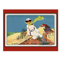 Vintage schoonheid epoque Knokke Zoute Golf Wens Kaarten