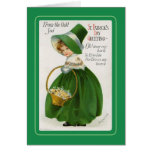 Vintage St Patrick Dag Kaart