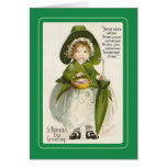 Vintage St Patrick Dag Wenskaart