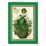 Vintage St Patrick Dag Wenskaarten