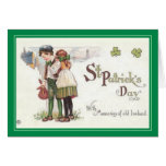 Vintage St Patrick Dag Wenskaarten