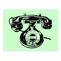 Vintage Telefoon Wenskaarten