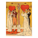 Vintage Valentijnskaarten Wens Kaart