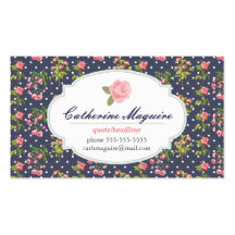 Vintage Victoriaans Bloemen Om het even welk Beroe Visitekaart Sjablonen