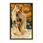 Vintage Vrouw met Kaap Wens Kaart