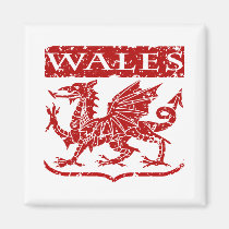 Vintage Wales magneten