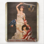 Vintage War Poster Mouse Pad
