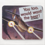 Vintage War Poster Mouse Pad