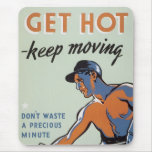 Vintage War Poster Mouse Pad
