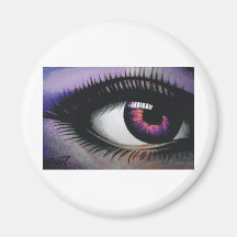 Violet Oog Koelkast Magneet