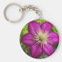 violette bloem, paarse bloem sleutelhangers