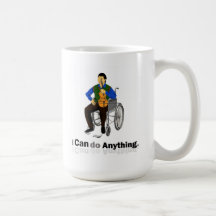 Violoniste handicapé mugs à café