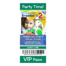 VIP van de pret de Kinder Partij van de Foto van h Custom Uitnodging