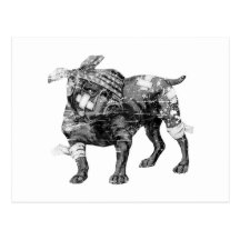 Virago vintage dans BW Carte Postale