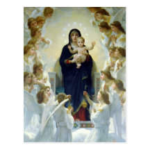 Virgin met Engelen, William Bouguereau Wenskaarten