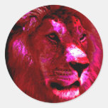 Visage de lion adhésifs