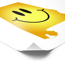 Visage de smiley de l'Alabama Tirage Photo