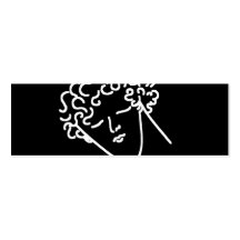 Visage d'homme cartes de visite personnelles
