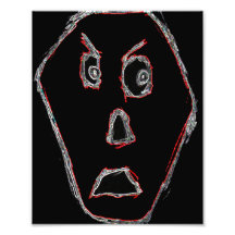 Visage fâché photo d’art
