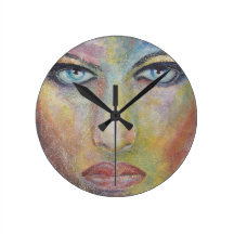 visage horloges murales