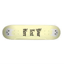 Visage mignon de chat skateboards cutomisables
