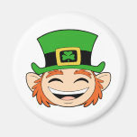Visage mignon de lutin aimants