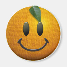 Visage souriant heureux aimant pour réfrigérateur