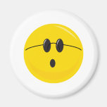 visage souriant hippie mignon drôle aimant