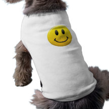 Visage souriant tee-shirt pour toutou