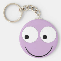 Visage violet Keychains Porte-clé
