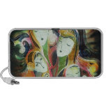 Visages 5 de femme haut-parleurs